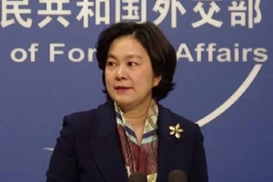 Người phát ngôn Bộ Ngoại giao Trung Quốc Hoa Xuân Doanh. Ảnh: SINA