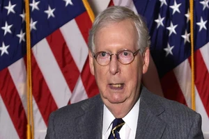 Lãnh đạo phe thiểu số Cộng hòa tại Thượng viện Mitch McConnell. Ảnh: GETTY IMAGES