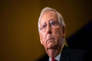 Lãnh đạo phe thiểu số Cộng hòa Thượng viện Mitch McConnell. Ảnh: GETTY IMAGES