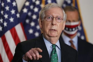 Lãnh đạo phe thiểu số Cộng hòa tại Thượng viện Mitch McConnell. Ảnh: REUTERS