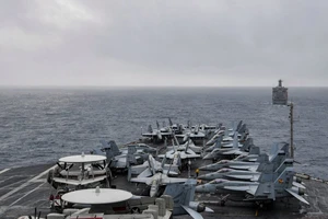 Nhóm tác chiến tàu sân bay USS Theodore Roosevelt. Ảnh: US Navy.