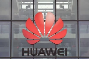 Logo tập đoàn công nghệ Trung Quốc Huawei.