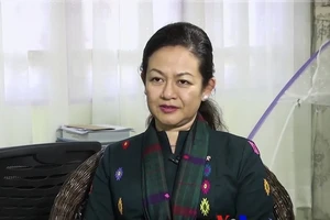 Bà Thet Thet Khine - người mới được quân đội Myanmar chỉ định vào vị trí Bộ trưởng Phúc lợi xã hội, cứu trợ và tái định cư. Ảnh: THE NEWS LENS