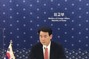 Ông Jeong Eun-bo, trưởng đoàn đàm phán của Hàn Quốc hôm 5-2. Ảnh: BỘ NGOẠI GIAO HÀN QUỐC 