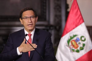 Ông Martin Vizcarra - tổng thống Peru đã bị bãi nhiễm hồi đầu tháng 11-2020. Ảnh: ANDINA (Peru)
