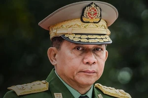 Tổng Tư lệnh quân đội Myanmar Min Aung Hlaing. Ảnh: AFP