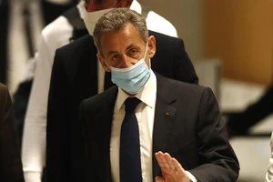 Cựu Tổng thống Pháp Nicolas Sarkozy. Ảnh: AP