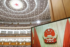 Kỳ họp Quốc hội Trung Quốc tại Đại lễ đường nhân dân ở Bắc Kinh. Ảnh: XINHUA / SCMP