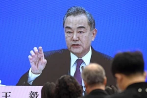 Bộ trưởng Ngoại giao Trung Quốc Vương Nghị. Ảnh: KYODO