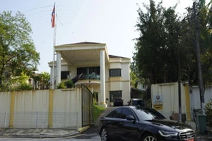 Đại sứ quán Triều Tiên tại Kuala Lumpur, Malaysia. Ảnh: AP