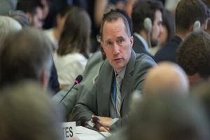 Đại biện lâm thời của Mỹ tại Liên Hợp Quốc Mark Cassayre. Ảnh: U.S. MISSION IN GENEVA