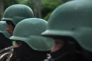 Các thành viên của một đơn vị chiến thuật đặc biệt của Ấn Độ ở Bhubaneswar, vào năm 2013.