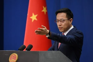 người phát ngôn Bộ Ngoại giao Trung Quốc Triệu Lập Kiên. Ảnh: AFP