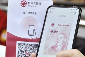 Mỹ lo ngại mối đe dọa tiềm ẩn từ đồng nhân dân tệ kỹ thuật số của TQ. Ảnh: KYODO