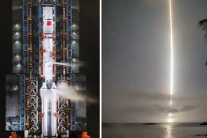 Giữa căng thẳng trên Biển Đông, Trung Quốc dự định phóng vệ tinh quan sát Biển Đông. Ảnh: Liu Yang/CHINA DAILY