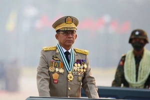 Thống tướng Min Aung Hlaing - Chủ tịch của Hội đồng Hành chính nhà nước Myanmar. Ảnh: REUTERS