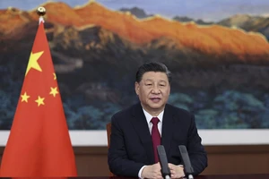 Chủ tịch Trung Quốc Tập Cận Bình phát biểu hôm 20-4 trong phiên toàn thể đầu tiên của Diễn đàn châu Á Bác Ngao năm 2021. Ảnh: TÂN HOA XÃ