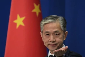 Người phát ngôn Bộ Ngoại giao Trung Quốc Uông Văn Bân. Ảnh: AFP