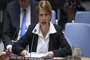 Đặc phái viên Liên Hợp Quốc về Myanmar Christine Schraner Burgener. Ảnh: UN