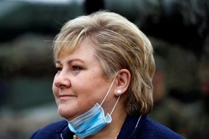 Thủ tướng Na Uy Erna Solberg. Ảnh: REUTERS