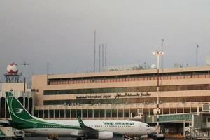 Căn cứ quân sự của lực lượng liên minh do Mỹ đứng đầu gần sân bay Baghdad đã bị tên lửa tấn công hôm 9-6.