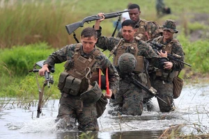 Các binh lính Mỹ trong một cuộc diễn tập ở Philippines hồi năm 2016. Ảnh: REUTERS