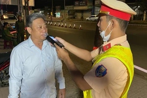 2 giờ kiểm tra, chỉ phát hiện 1 trường hợp vi phạm nồng độ cồn 