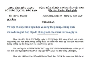 Thêm 1 tỉnh miền Tây cho học sinh nghỉ học tránh dịch Corona