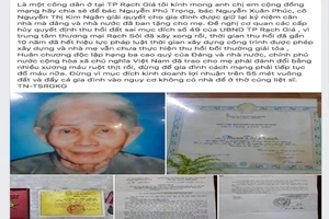 Lãnh đạo Rạch Giá nói về việc thu hồi đất của mẹ VN anh hùng