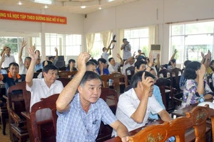 Cử tri nơi cư trú thống nhất Bí thư Hậu Giang ứng cử ĐBQH