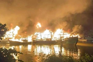 Kiên Giang: 2 căn nhà và 11 tàu đánh bắt hải sản bị cháy 