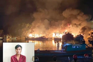 Bắt nghi can phóng hỏa làm cháy 2 căn nhà và 11 tàu cá ở Kiên Giang