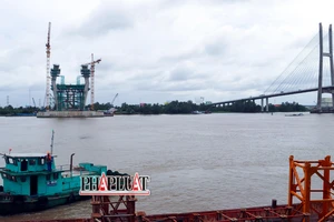 Chùm ảnh: 'Hình hài' cầu Mỹ Thuận 2 bắc qua sông Tiền