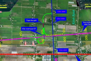 Bộ GTVT thống nhất thiết kế đường gom cho cao tốc Châu Đốc - Cần Thơ - Sóc Trăng