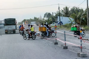 1 nhà thầu thi công dự án nâng cấp Quốc lộ 1A trễ tiến độ 45 ngày 