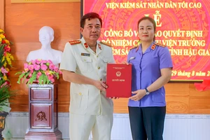 Viện kiểm sát tỉnh Hậu Giang có tân Viện trưởng 