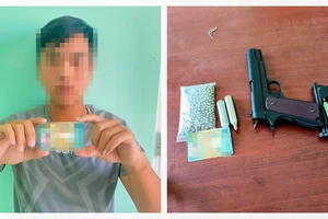 Công an Kiên Giang điều tra thanh niên cất giấu một khẩu súng và 574 viên đạn bi