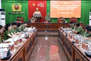 Bộ Công an kiểm tra công tác thi hành pháp luật và xử lý vi phạm hành chính tại Công an Sóc Trăng