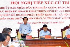 Phó Thủ tướng Lê Thành Long dự Hội nghị tiếp xúc cử tri tỉnh Kiên Giang