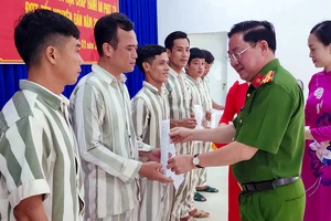 632 phạm nhân Trại giam Kênh 7 được giảm án dịp Tết Nguyên đán