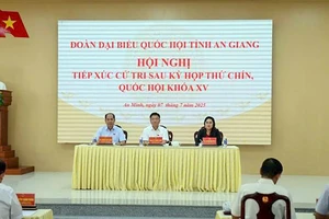 Phó Thủ tướng Lê Thành Long tiếp xúc cử tri tỉnh An Giang