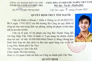 Công an TP Cần Thơ tạm hoãn xuất cảnh 1 nhân viên ngân hàng bị tố lừa đảo 