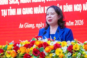 Phó Chủ tịch nước Võ Thị Ánh Xuân ứng cử đại biểu Quốc hội khóa XVI tại An Giang