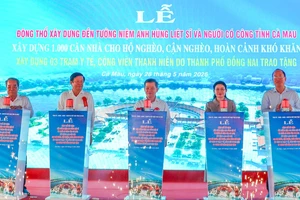 TP Đồng Nai vận động hỗ trợ Cà Mau 342 tỉ đồng xây dựng các công trình an sinh