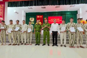 108 phạm nhân tại Trại giam Kênh 7 được đặc xá