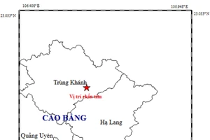 Chỉ trong 3 giờ, Cao Bằng xảy ra hai trận động đất