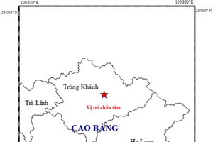 Cao Bằng lại động đất, Hà Nội rung lắc
