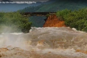 Vỡ đập Đầm Thìn ở Phú Thọ