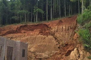 Lào Cai xuất hiện vết nứt gây sụt lún ở lưng đồi xã Xuân Hòa