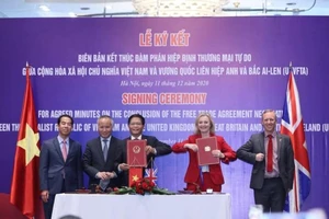 Hiệp định thương mại Việt Nam - Anh: xóa 65% dòng thuế